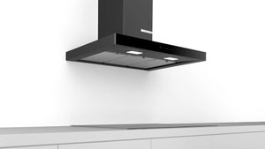 Bosch 4 wall-mounted cooker hood 90cm flat black DWB098G60I