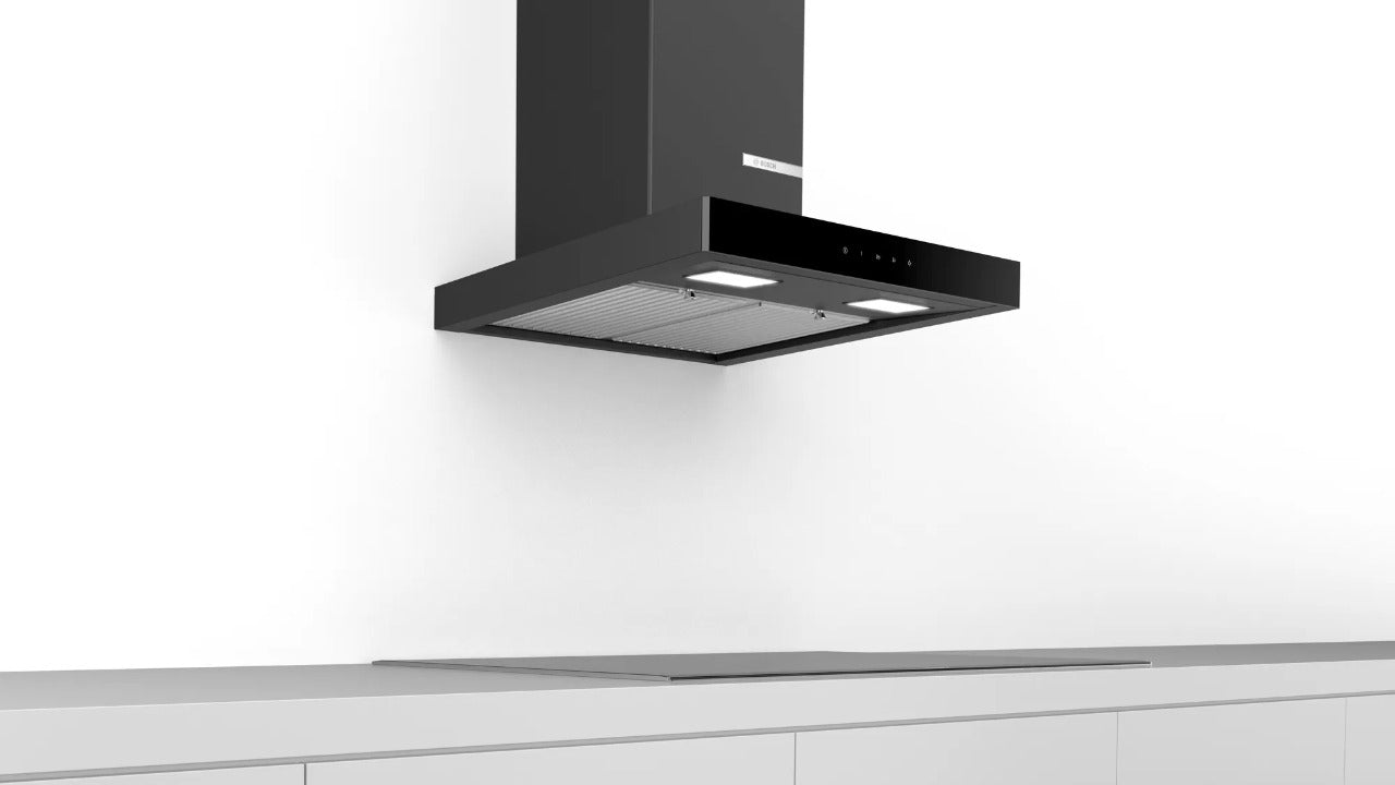 Bosch 4 wall-mounted cooker hood 60cm flat black DWB068G60I