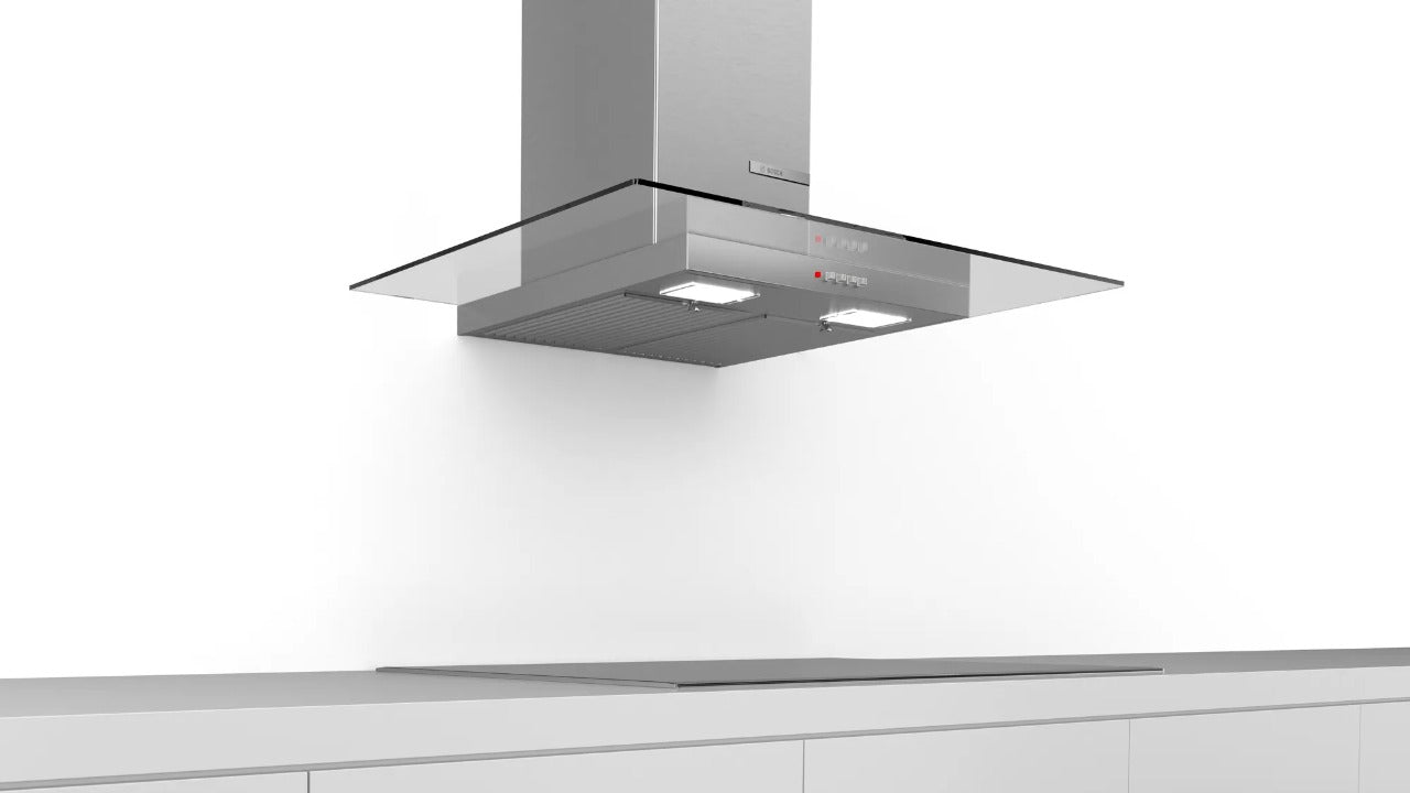 Bosch 2 wall-mounted cooker hood90 cm clear glass DWG098D50I