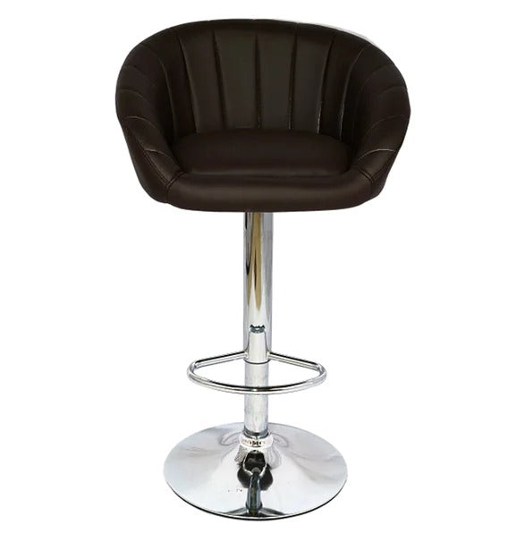 Detec™ Bar Stool with Foot Rest in Coffee Brown Colour