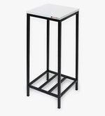 Load image into Gallery viewer, Detec™ Backless Bar Stool in Black Colour With Metal Finish

