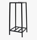 Load image into Gallery viewer, Detec™ Backless Bar Stool in Black Colour With Metal Finish
