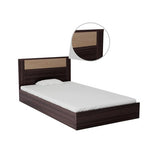 Load image into Gallery viewer, Detec™ Single Bed in Wenge Finish With No Storage

