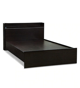 Detec™ Single Bed with Open Headboard Shelf Storage