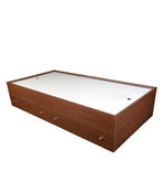 Load image into Gallery viewer, Detec™ Single Size Bed with Drawer Storage in Suede Finish
