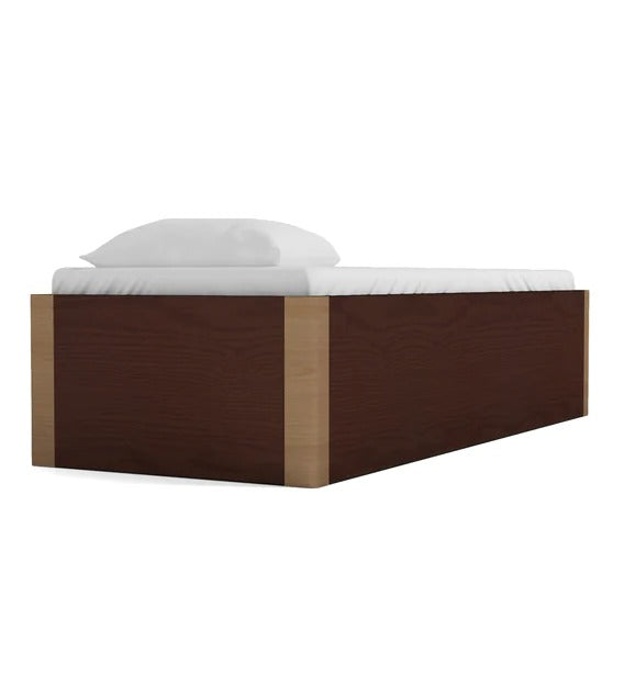 Detec™ Single Bed with Storage in Teak Finish