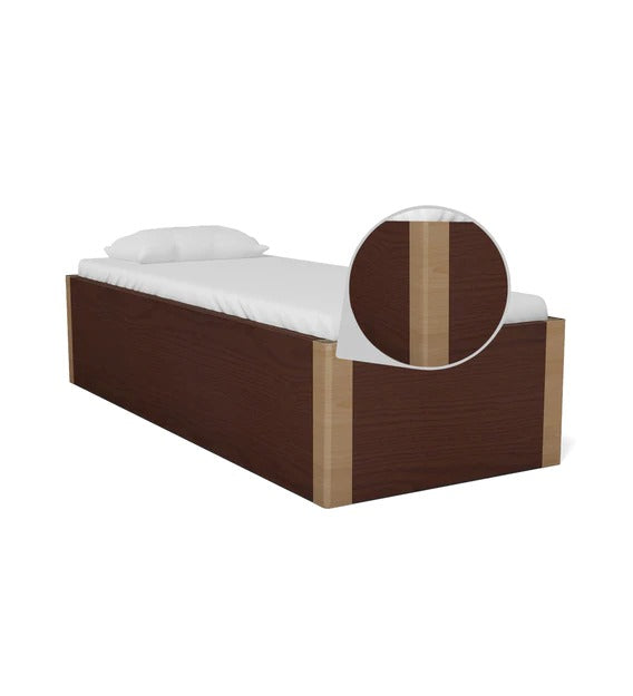 Detec™ Single Bed with Storage in Teak Finish