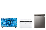 Load image into Gallery viewer, LG LG UN73 43 (109.22cm),Inverter Window Air Conditioner and Dishwasher with TrueSteam
