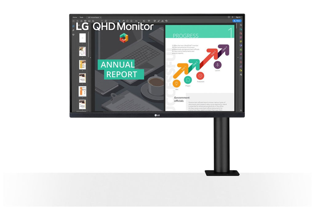 LG 27 (68.58cm) QHD Ergo IPS Monitor with USB Type-C