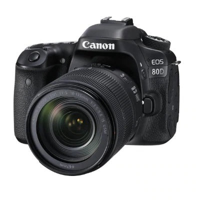 Open Box, Unused Canon EOS 80D 24.2MP Digital SLR Camera Black