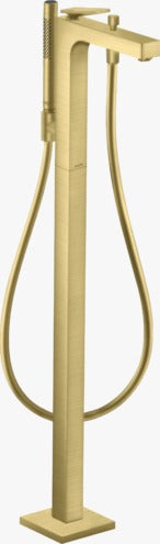AXOR Citterio Single lever bath mixer floor-standing with lever handle - rhombic cut Brushed Brass 39471990