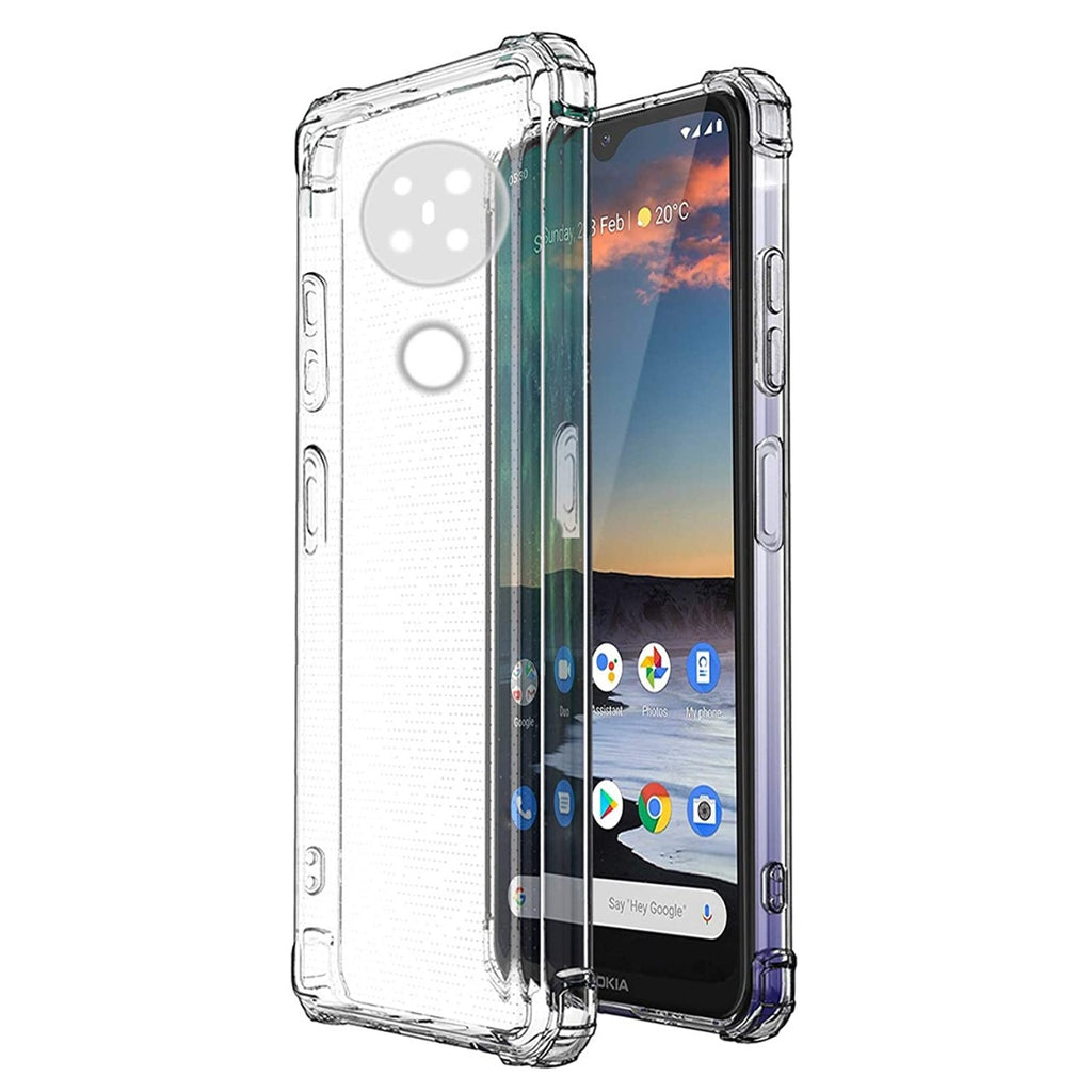 Open Box, Unused Amazon Brand - Solimo Mobile Cover (Soft & Flexible Back case) for Nokia 5.3 (Transparent)