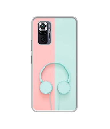 Open Box, Unused Amazon Brand - Solimo Designer Head Phone UV Printed Soft Back Case Mobile Cover for Mi Redmi Note 10 Pro / Note 10 Pro Max