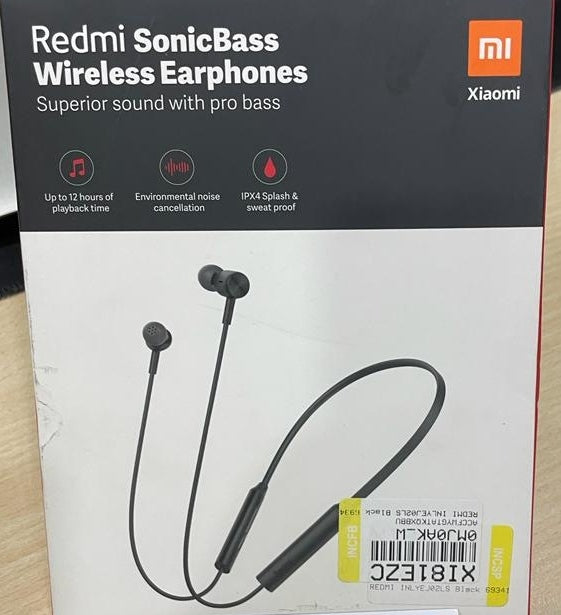 Open Box, Unused Redmi Sonicbass Wireless in Ear Earphones