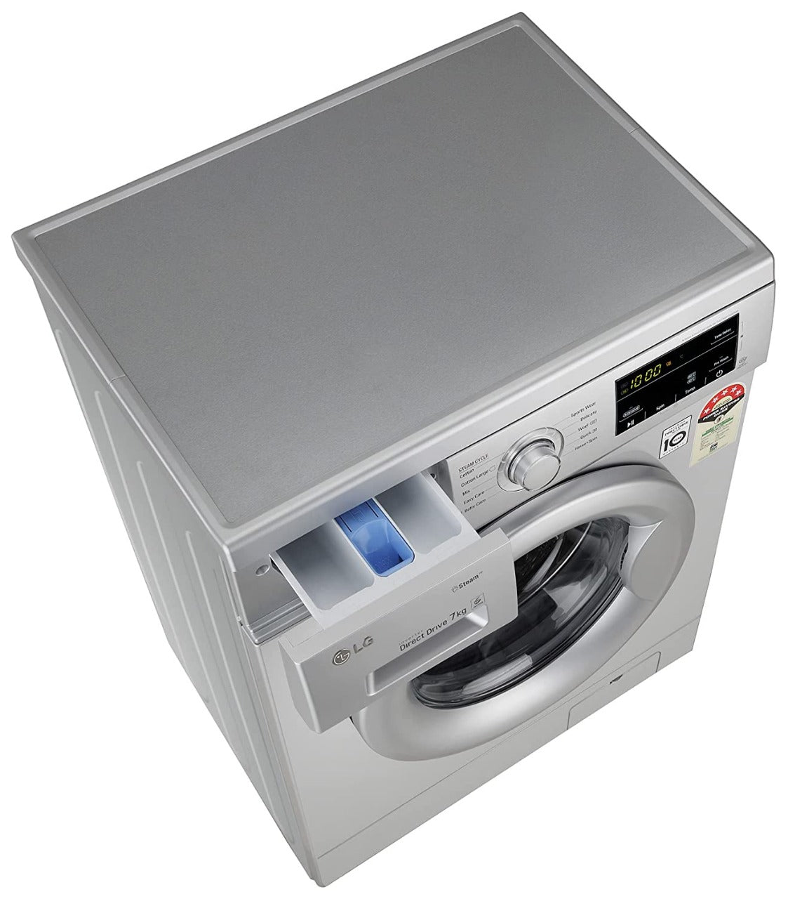 Open Box, Unused LG 7 Kg 5 Star Inverter Touch Control Fully-Automatic Front Load Washing Machine with Heater