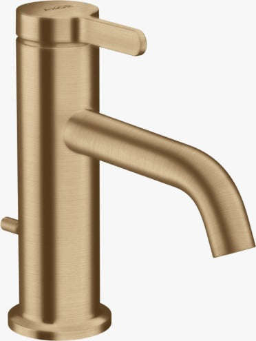 AX AXOR One Single lever basin mixer 70 with lever handle and popup waste set Brushed Bronze 48000140
