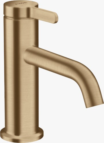 AXOR One Single lever basin mixer 70 with lever handle and waste set Brushed Bronze 48001140
