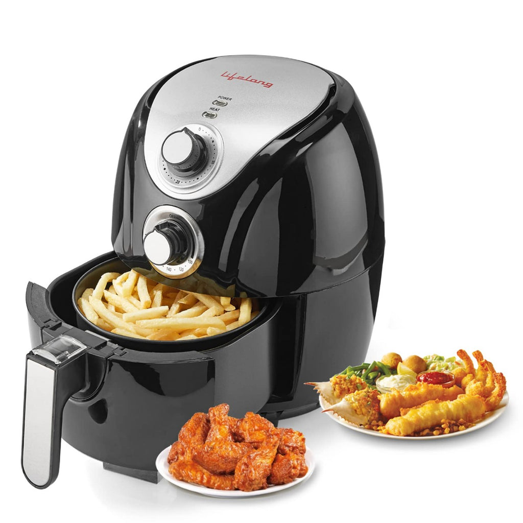 Open Box, Unused Lifelong LLHF21 HealthyFry Air Fryer 1200W with 2.5L Cooking Pan