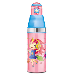 Milton Kool Stunner 600 Insulated School Kids Bottle with Inner Steel, 520 ml, Pink pack of 10