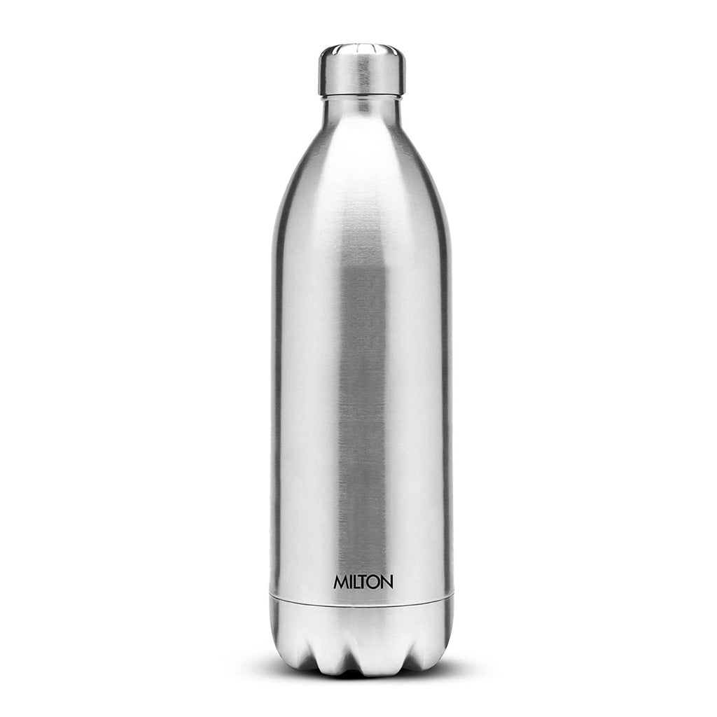 Milton Thermosteel Duo DLX 1800 Stainless Steel Water Bottle, 1.8 Liters, Silver