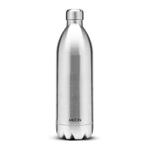 Milton Thermosteel Duo DLX 1800 Stainless Steel Water Bottle, 1.8 Liters, Silver