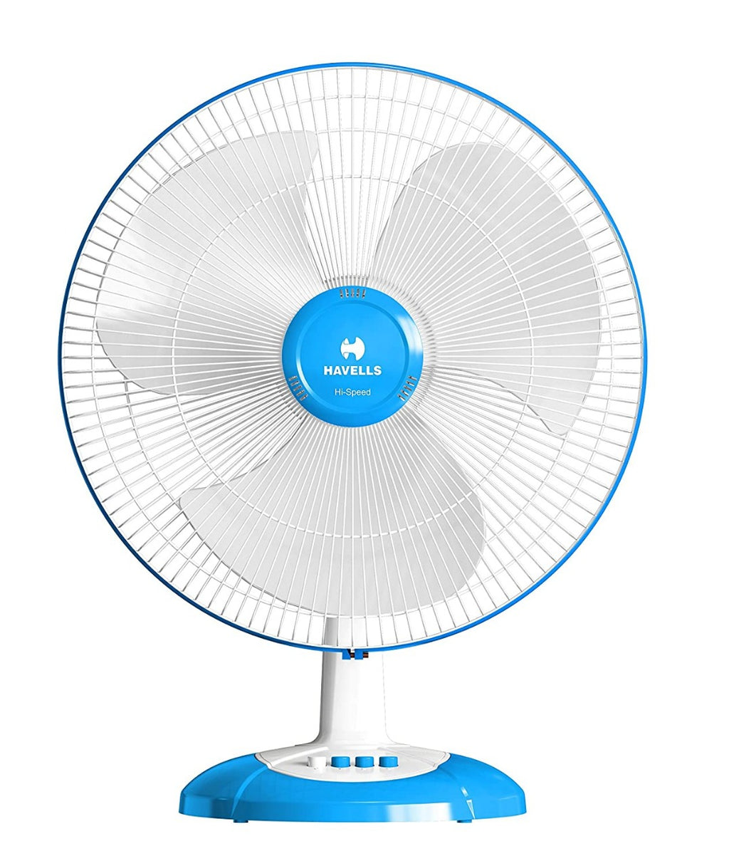 Havells Swing LX High Speed 400mm Table Fan (Cool Blue) Pack of 3
