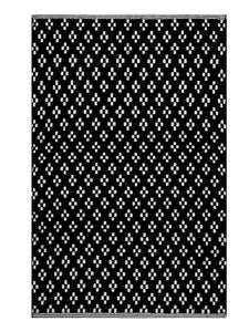 Saral Home Detec™ Soft Cotton Multi Purpose Rugs (75x100 cm) Black