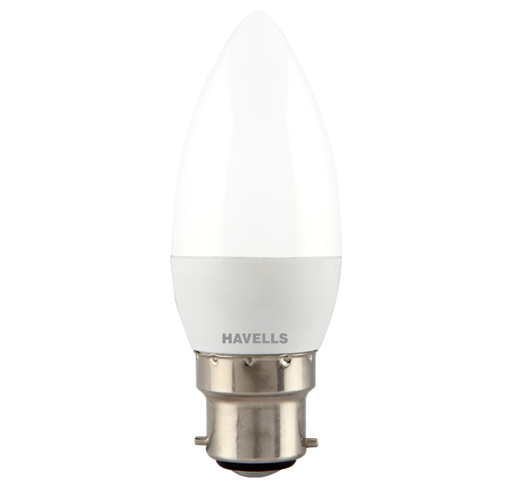Havells LED 2.8 W B22 WW Candle B22 Warm White Pack of 10