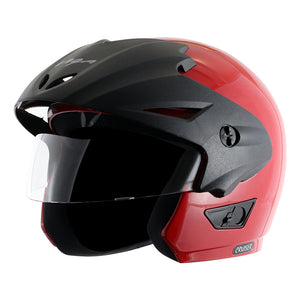 Detec™ Open Face Helmet with Peak Cap and Extra Clear Visor 