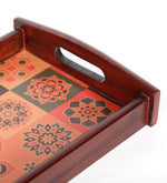 Load image into Gallery viewer, Detec™ Round Handle Tray In Digital Ethnic Print
