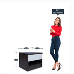 Load image into Gallery viewer, Detec™ Nightstand With Drawer - Charcoal &amp; Belvedere Oak Finish
