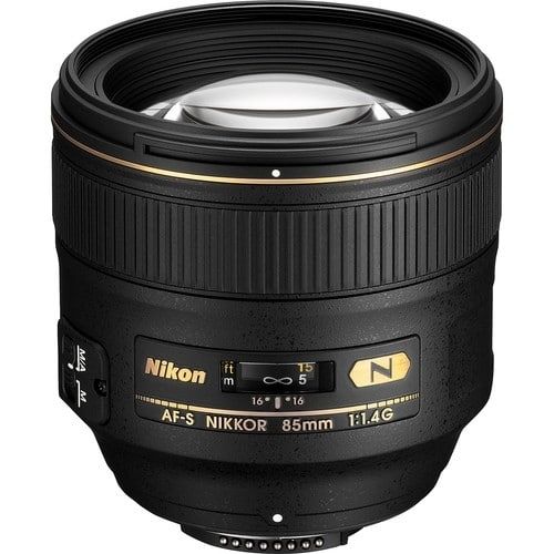 Used NIKON AF-S Nikkor 85 mm f/1.8G Telephoto Prime Lens Black