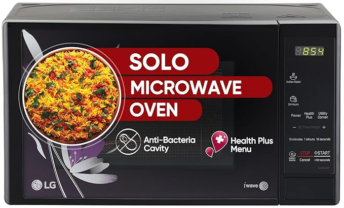 Open Box, Unused LG 20 L Solo Microwave Oven MS2043BP, Black