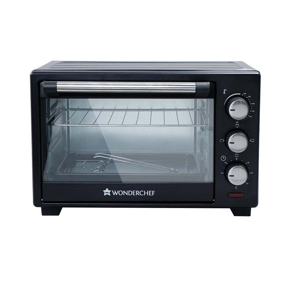 Open Box, Unused Wonderchef Oven Toaster Griller (OTG) 19 litres, Black with Auto-Shut Off