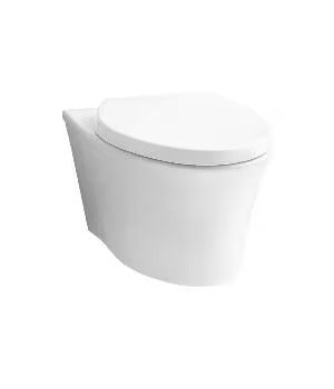 सफ़ेद K-75708IN-2SS-0 में शांत बंद सीट कवर के साथ कोहलर VEIL दीवार पर लटका शौचालय