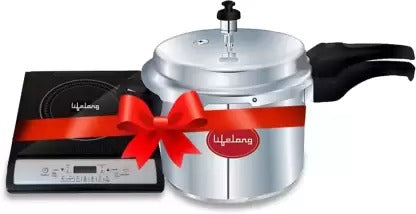 Open Box,Unused Lifelong LLCMB13 1400 W Induction Cooktop with IB 3 Ltr Outer Lid Pressure Cooker