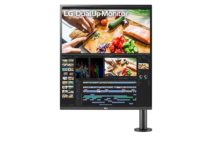 Open Box Unused LG 28MQ780-B 28 Inch SDQHD (2560 x 2880) Nano IPS DualUp Monitor with Ergo Stand