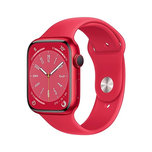 Open Box, Unused Apple Watch Series 8 GPS 45 mm Smart Watch w/ Product RED Aluminium Case