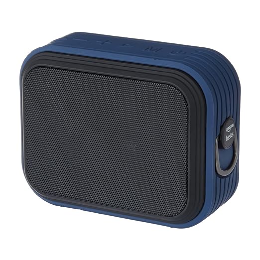 Open Box Unused Amazon Basics Bluetooth Speaker, IPX5 Waterproof, TWS Function, 9W, Powerful Bass Pack of