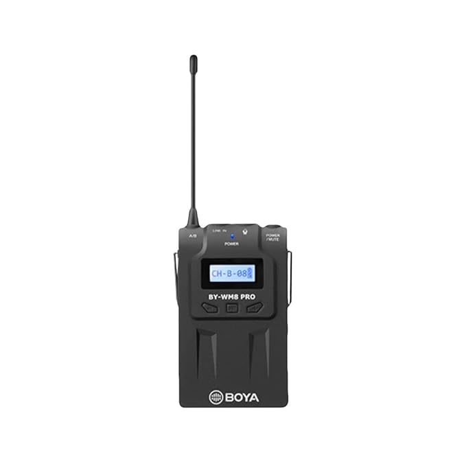 Open Box Unused Boya by-WM8 Pro-K2 UHF Omnidirectional Dual-Channel Wireless Microphone System with One Receiver and Two Transmitter