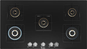 Bosch Series 6 Gas Hob 90 Cm Tempered Glass Black PNV9B6F10I