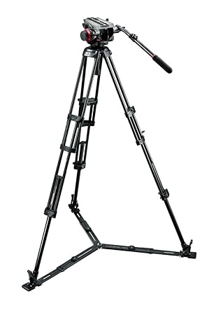 Manfrotto 504HD,546GBK 504 Fluid Video Head & 546gb Alu Twin Leg Tripod