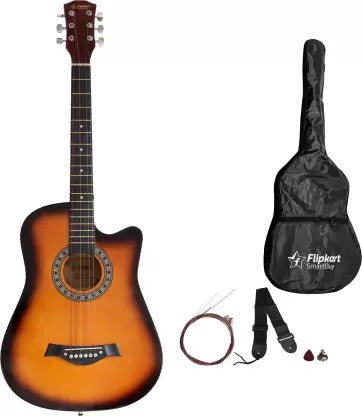 Open Box Unused Flipkart SmartBuy RS G38C 3TS Acoustic Guitar Linden Wood Linden Wood