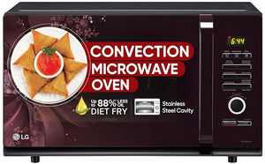 Open Box, Unused LG 32 L Convection Microwave Oven MC3286BRUM, Black, Auto Cook Menu, Stainless Steel Cavity