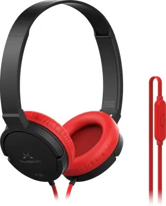 Open Box, Unused SoundMAGIC P10S Wired Headset Red Black Pack of 2