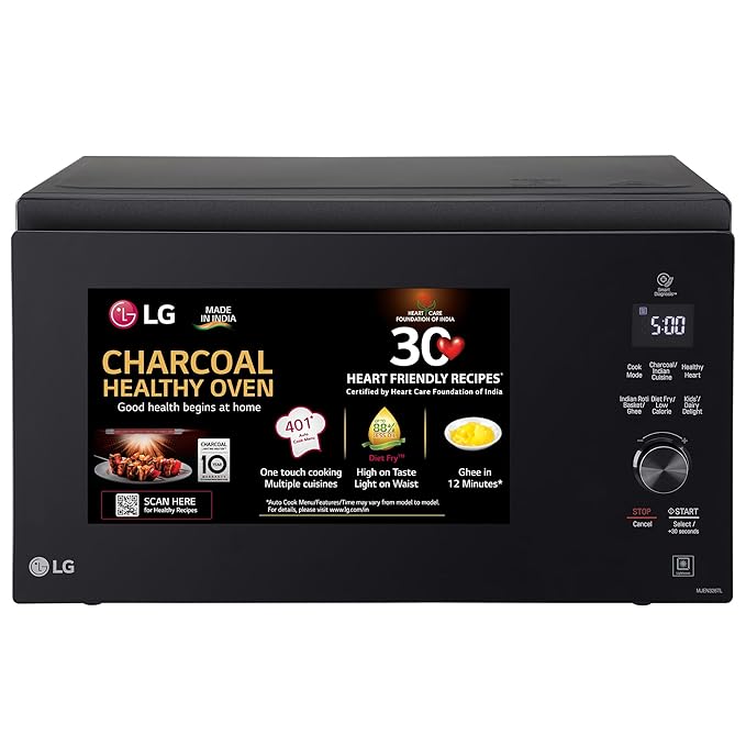 Open Box, Unused LG 32 L All in One Charcoal Convection Microwave Oven MJEN326TL Black