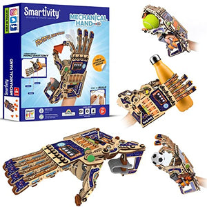 8-14 साल के बच्चों के लिए स्मार्टिटी DIY रोबोटिक मैकेनिकल हैंड स्टेम मजेदार खिलौने, बच्चों के लिए शैक्षिक और निर्माण गतिविधि गेम, लड़कों और लड़कियों के लिए जन्मदिन उपहार, विज्ञान इंजीनियरिंग प्रोजेक्ट, भारत में निर्मित