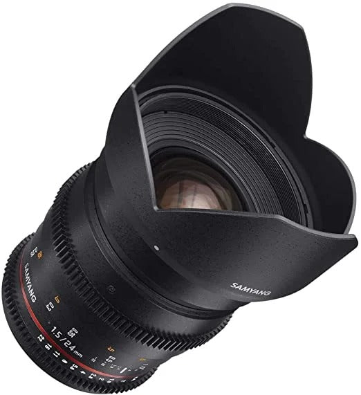 Used Samyang MF 24MM T1.5 VDSLR II Lens for Sony E