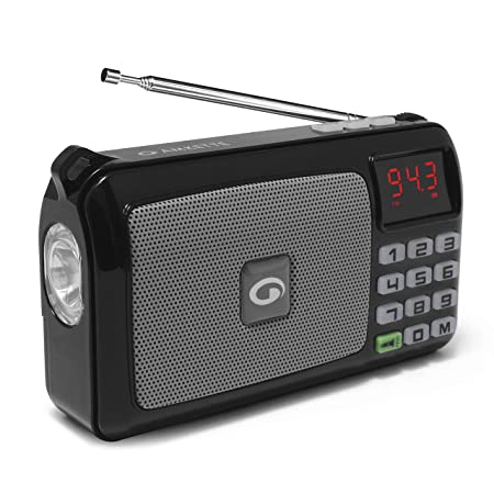 Open Box Unused Amkette Pocket FM Radio Portable Multimedia Speaker with Powerful Torch Pack of 3