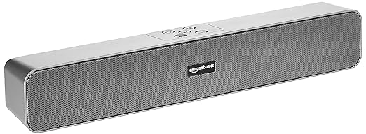 Open Box Unused Amazon Basics Bluetooth Speaker 5.0 Soundbar with 16W RMS 2000mAh Battery Upto 19 Hrs Playtime Aux/USB Port Pack of 2